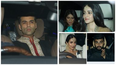 Malaika Arora, Arjun Kapoor, Karan Johar, Ananya Panday and Other Celebs Grace Abu Jani-Sandeep Khosla's 2018 Diwali Bash in Their Traditional Best (View Pics)