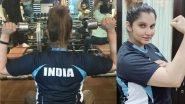 Sania Mirza Hits the Gym for the First Time Post-Pregnancy in India Jersey, See Pic