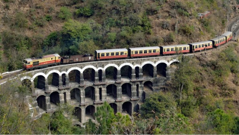 Kalka Shimla Railway Route Selfie Point At Shogi To Let Tourists