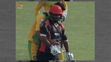 T10 Cricket League: Sohail Khan Grabs Mohammad Shahzad’s Belly in Celebration, Watch Funny Viral Video