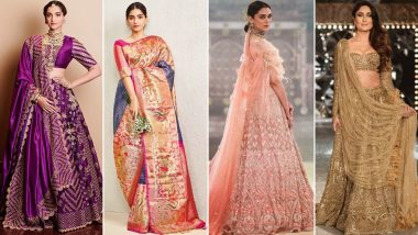 Celebrity Bridal Looks: Outfit Inspiration From Sonam Kapoor, Kareena Kapoor and Alia Bhatt For Your Wedding Day Lehengas and Saris