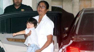 Taimur Ali Khan Looks Damn Irritated With the Popping Flashbulbs! (View Pics)