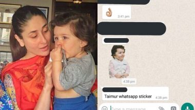 After a Doll, Taimur Ali Khan Gets WhatsApp Stickers Bsaed On Him - View Pics