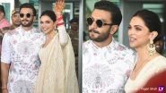 Deepika Padukone and Ranveer Singh Continue to Giggle and Wave as They Reach Bengaluru For Their Reception-Pics