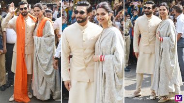 Deepika Padukone and Ranveer Singh Visit Siddhivinayak Temple to Take Blessings - See Pics