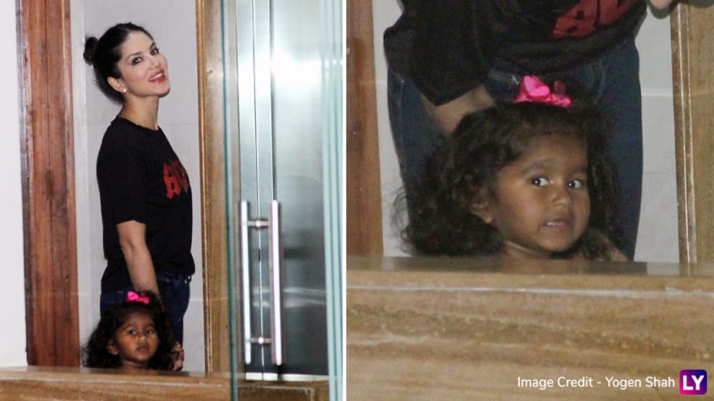 Sunny Leone's Daughter Nisha Saying Hi To Paparazzi Will Make You Go Awww-View Pics!
