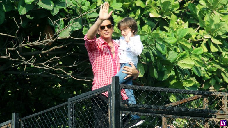 Shah Rukh Khan-AbRam Wave at Their Fans and That’s All You Need to See Before Zero Trailer – View Pics