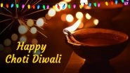 Choti Diwali 2019 Greetings: WhatsApp Messages, GIF Images, SMS, Facebook Status to Send Diwali Wishes Online