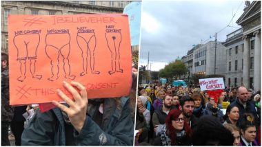 #ThisIsNotConsent Thong Protest Reaches the Streets of Ireland After Teenager Rape Victim’s G-String Used in Trial