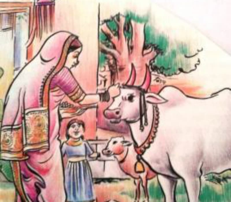 Govatsa Dwadashi Images & Vasu Baras Rangoli, Photos of Gau Mata Puja ...