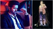 Sarkar: Ahead of Release, Kerala Fans Erect a Humongous 175 Feet Cutout for Thalapathy Vijay - View Pics