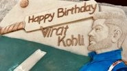 Happy Birthday Virat Kohli: This Sand Art at Ayodhya by Sudarsan Pattnaik Will Touch Every Viratian&rsquo;s Heart (Watch Video)