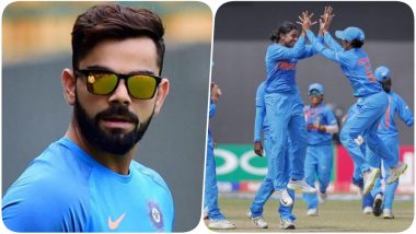 India vs Ireland, ICC T20 Women’s World Cup 2018: Virat Kohli Sends Words of Encouragement to Harmanpreet Kaur & Co (Watch Video)