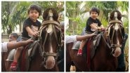 Taimur Ali Khan Has an Adventurous Sunday as He Goes Horse- Riding in the City! - See Pics
