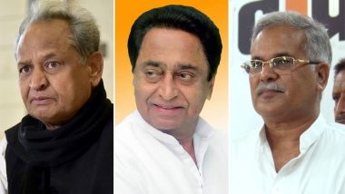 Ashok Gehlot, Kamal Nath, Bhupesh Baghel Swearing-in Ceremony Live Streaming: Watch Oath-Taking of New CMs of Rajasthan, Madhya Pradesh, Chhattisgarh on DD