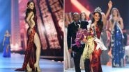 Miss Universe 2018 Winner Catriona Gray From Philippines Wore a &lsquo;Mayon&rsquo; Gown Created by Mak Tumang for the Beauty Pageant at Bangkok, Thailand