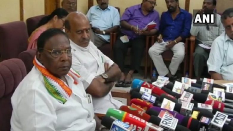 Puducherry CM V Narayanasamy Tests Negative for COVID-19, Advised to Remain in Isolation for Minimum 7 Days