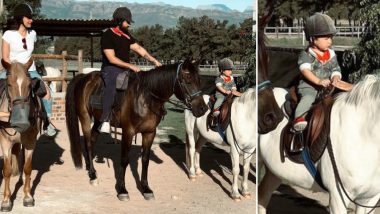 Taimur Definitely Loves His Horse Riding Lessons and This Recent Picture with Kareena and Saif is a Proof of It