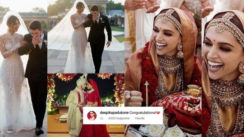 Deepika Padukone's Congratulatory Message for Priyanka Chopra and Nick Jonas Proves Their Catfight is OVER!