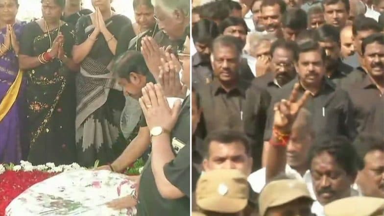 Jayalalithaa Death Anniversary: Tamil Nadu CM, AIADMK Workers Carry Out Peace March; Floral Tributes Paid to Former CM Jayalalithaa Death Anniversary: Tamil Nadu CM, AIADMK Workers Carry Out Peace March; Floral Tributes Paid to Former CM