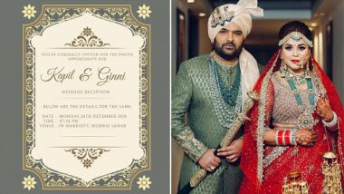 Kapil Sharma and Ginni Chatrath’s Invitation Card Is Here and It’s Simple Yet Beautiful