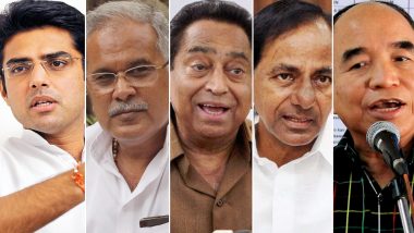 Assembly Elections 2018 Results: Who Will be the Next Chief Minister in MP, Rajasthan, Chhattisgarh, Mizoram and Telangana?