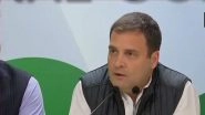 Rahul Gandhi Speaks on Assembly Elections 2018 Results, Thanks Outgoing CMs For 'Good Work Done' in MP, Chhattisgarh, Rajasthan, Calls PM Narendra Modi 'Corrupt'