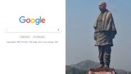 Google Year in Search 2018: Statue of Unity, Karnataka Election Results Among Top 5 Searched News Items in India
