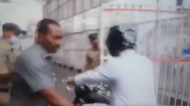 Asaduddin Owaisi Reaches Telangana CM K Chandrasekhar Rao's House on Bike Ahead of 2018 Assembly Election Results