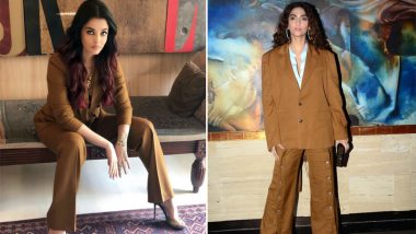 Aishwarya Rai Bachchan in Massimo Dutti or Sonam Kapoor in Y/Project: Who Nailed The Boss Lady Look in the Brown Pantsuit?