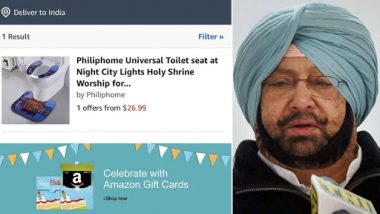 Amazon Selling Toilet Seats With Golden Temple Picture, Punjab CM Amarinder Singh Demands Withdrawal and Apology