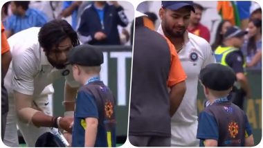 Indian Players Greet 7-Year-Old Archie Schille After Defeating Australia at Boxing Day Test (Watch Video)