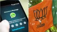 2019 Lok Sabha Elections: BJP to Form Chain of WhatsApp Groups to Strengthen Communication Between Party Workers