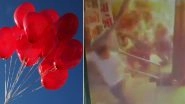 Christmas Balloons Explode in Rajkot Market, Injures 4, Watch Shocking Video From Gujarat