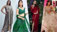 Best-Dressed Celebs at Dinesh Vijan-Pramita Tanwar Reception: Janhvi Kapoor, Kriti Sanon & Sara Ali Khan Give Wedding Fashion Goals (See Pics)