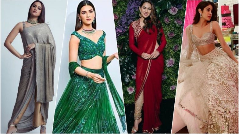 Best-Dressed Celebs at Dinesh Vijan-Pramita Tanwar Reception: Janhvi Kapoor, Kriti Sanon & Sara Ali Khan Give Wedding Fashion Goals (See Pics)