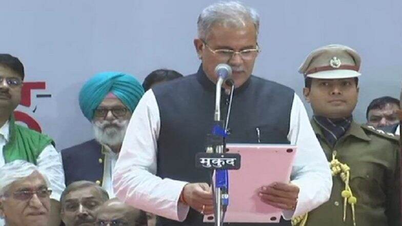 Bhupesh Baghel Takes Oath as Chhattisgarh Chief Minister 