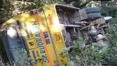 Narendra Modi in Himachal Pradesh: Over 35 Students on Way to Attend PM's Rally in Dharamshala Injured, as Bus Overturns