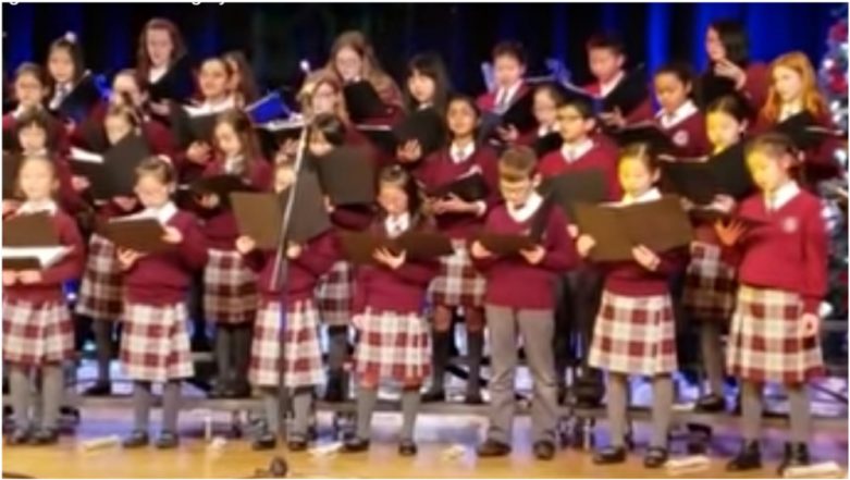 Om Jai Jagdish Xxx Videos - Canadian Children Sing 'Om Jai Jagdish' Aarti During Christmas Concert,  Video Shows World is One Family | ðŸ‘ LatestLY