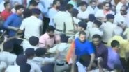 Goa BJP & Congress Workers Clash Over Rafale Issue in Panaji, BJP Leader Flings &lsquo;Thali of Samosa&rsquo;; Watch Video