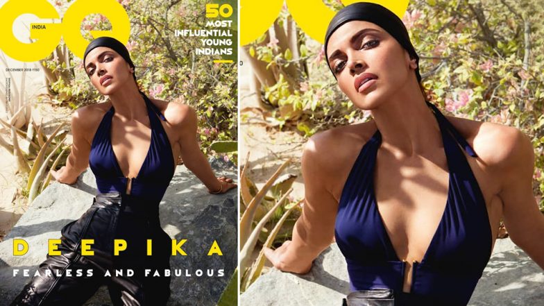 Deepika Padukone Looks Fearless in Cleavage-Revealing Bodysuit on Magazine Cover of GQ India&rsquo;s December 2018 Issue, See Pic
