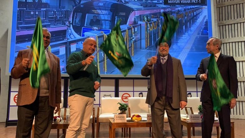 New Section of Delhi Metro's Pink Line From Lajpat Nagar to Mayur Vihar Pocket 1 Inaugurated Today
