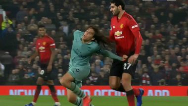 Marouane Fellaini Pulls Matteo Guendouzi’s Hair During Manchester United vs Arsenal EPL 2018-19 Match, Watch Video