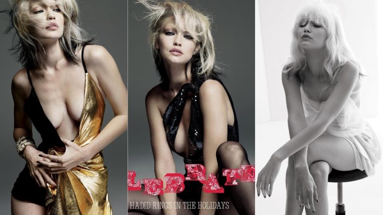 Gigi Hadid Glams Up In Platinum Blonde Hair For A Retro Photoshoot And It's Gorgeous! View Pics