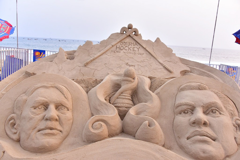 Sand art at Chandrabhaga Beach, International Sand Art Festival 2018:  Impressive Artworks Grace Odisha's Chandrabhaga Beach, Latest Photos,  Images & Galleries