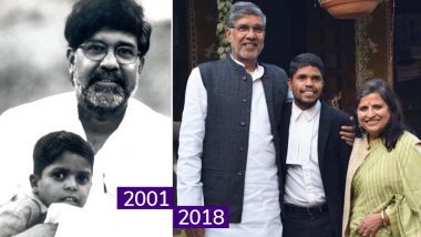 Kailash Satyarthi Shares Photo With 'Rescued' Son Amar Lal Who Is Now a Lawyer Fighting Case for a Rape Survivor!