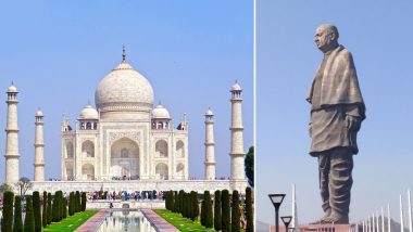 Flying Over Taj Mahal or Statue of Unity? Domestic Flights in India Will Now Make Announcements While Flying on Important Landmarks