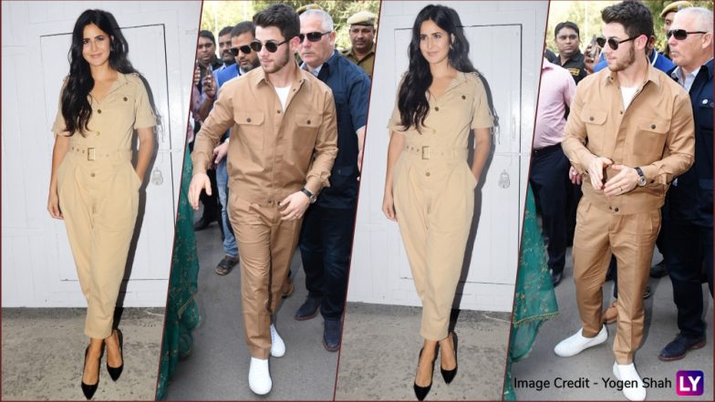 Katrina Kaif and Newly-Wed Nick Jonas Had a Major Twinning Moment in Similar Outfits, and We’re Quite Amused (See Pics)