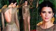Kendall Jenner Sizzles in Naked Gold Julien MacDonald Gown at 2018 British Fashion Awards &ndash; See Sexy Pics