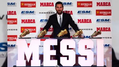 Lionel Messi Pips Cristiano Ronaldo, Wins European Golden Shoe Award for Record Fifth Time!